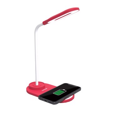 Charger wireless lampada mini rossa