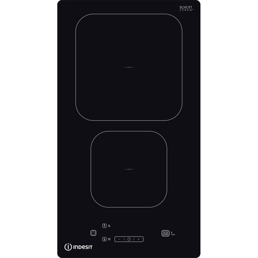 Indesit IS 19Q30 NE Nero Da incasso 28 cm Piano cottura a induzione 2 Fornello(i)