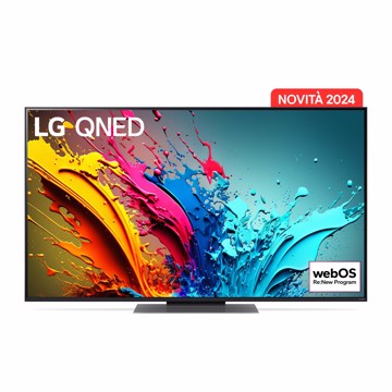 Televisore qned 55" uhd hdr10 t2/s2,4h,2u,a8,os24,qdot,pc