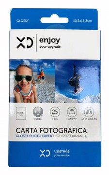 Carta Foto Lucida 25 Fogli 102*152Mm 155G