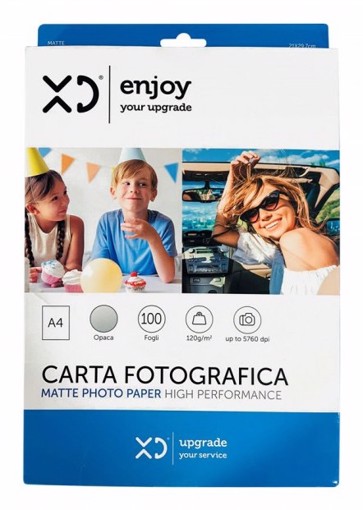 XD Enjoy XDPHOTOPAPER05 carta fotografica A4 Bianco Opaco