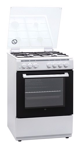 XD Enjoy XDCU66FEMWGLASS cucina Elettrico Gas Bianco A