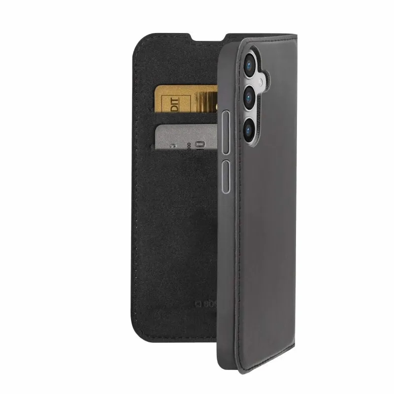 Suncase Custodia In Pelle Originale Per IPhone 13 Pro (6,1'') – Sottile, Estrattore A Linguetta, Fatto A Mano, Nero - 2