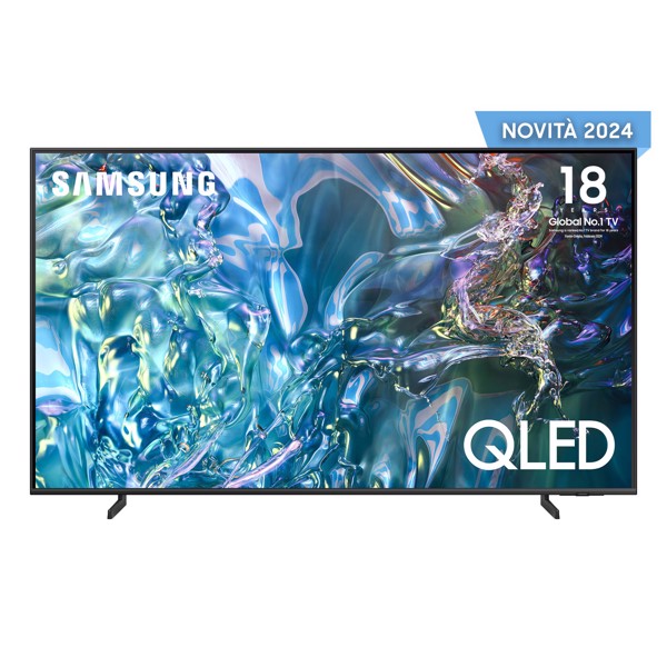 Samsung Q60D TV QLED 4K 50” QE50Q60DAUXZT Smart TV Wi-Fi Titan Gray 2024, Quantum Processor Lite 4K, 4K Upscaling, AirSlim Design, OTS Lite