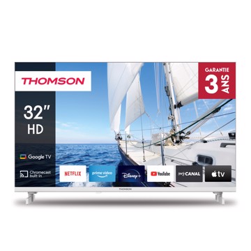 Televisore led 32" hd r wht 3hdmi,2usb,t2/c/s2,google,pc/