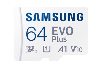 Microsd evo plus 64gb classe u1, v10, a1, adapter s