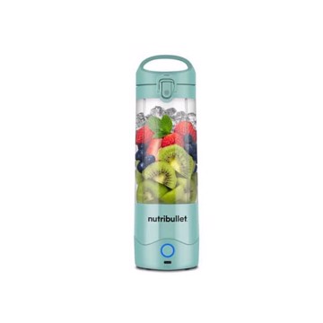 Frullatore a bicchiere portabl 500ml ricaric.usb azzurro
