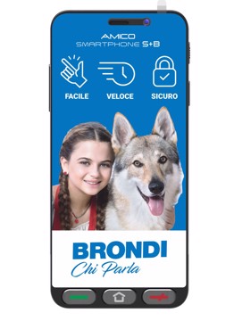 Smartphone senior amico sp bas basetta inclusa