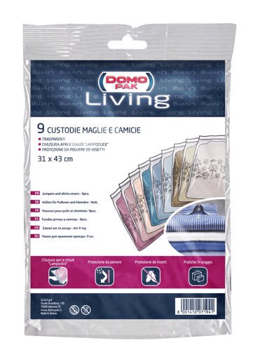 Domopak 9 Custodie Maglie e camicie