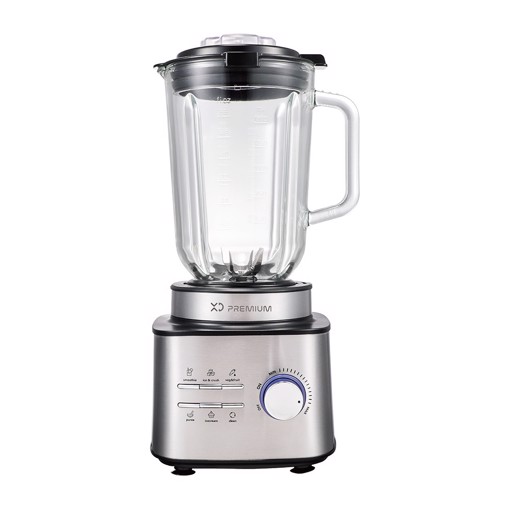 XD Enjoy XDLP8110 frullatore 1,5 L Frullatore da tavolo 1500 W Nero, Acciaio inossidabile, Trasparente