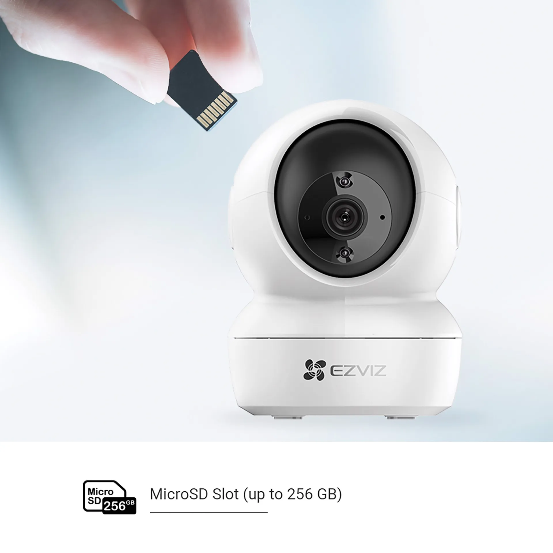 EZVIZ C6N G1 3K Telecamera Wi-Fi Interna – 5MP, Pan/Tilt 350°/85°, Visione Notturna A Colori, Rilevamento Persone, Chiamata Bidirezionale, Kit Da 2