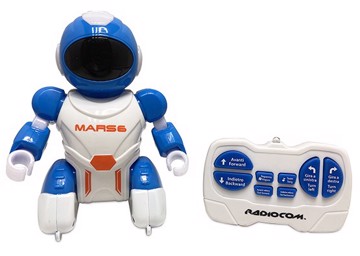 Robot mars 6 radiocom luci e suoni,ricarica usb