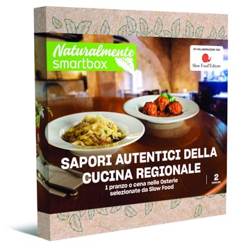 1 pranzo o cena nelle Osterie 
selezionate da Slow Food

130 Osterie selezionate da Slow Food in Italia