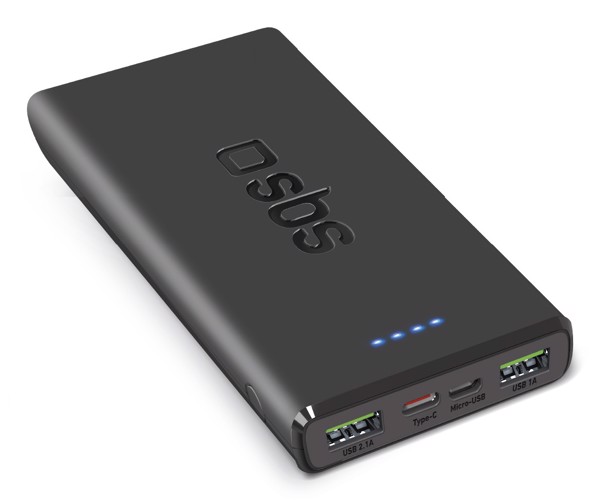 SBS TTBB10000FASTPD2 batteria portatile 10000 mAh Nero