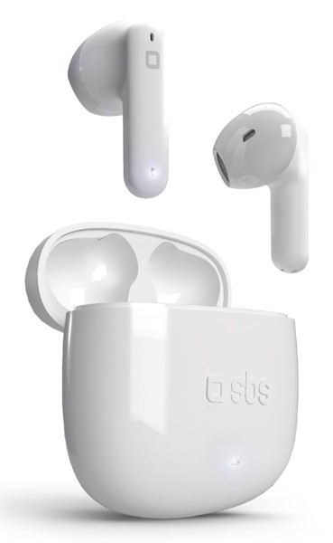 SBS TWS Sparkly Auricolare True Wireless Stereo (TWS) In-ear Musica e Chiamate Bluetooth Bianco