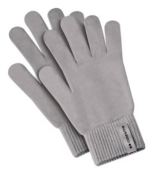 Guanti invernali touch taglia unica grigio