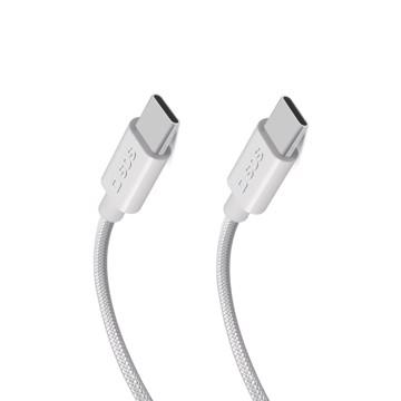 Cavo tessuto connettori usb-c er delivery a 60 watt, grigio