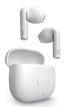 Auricolari tws semi in ear gop microfono, bianco
