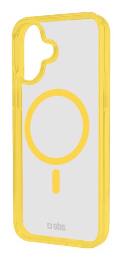 SBS TEMAGCOLIP1661Y custodia per cellulare 15,5 cm (6.1") Cover Trasparente, Giallo