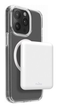 Batteria esterna bianca usb-c input/output