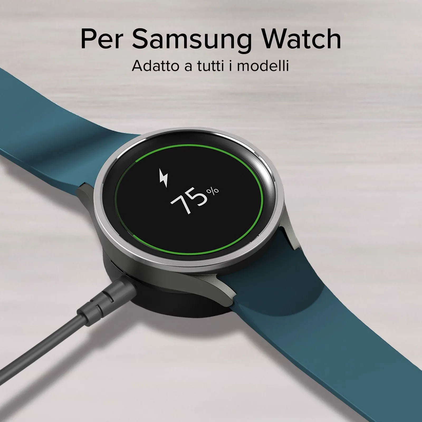 Sveglia Con Caricabatterie Wireless 15W Per Telefono, Orologio Digitale Con Display Temperatura, Stazione Di Ricarica Da Comodino – Design Compatto E Minimalista - 2