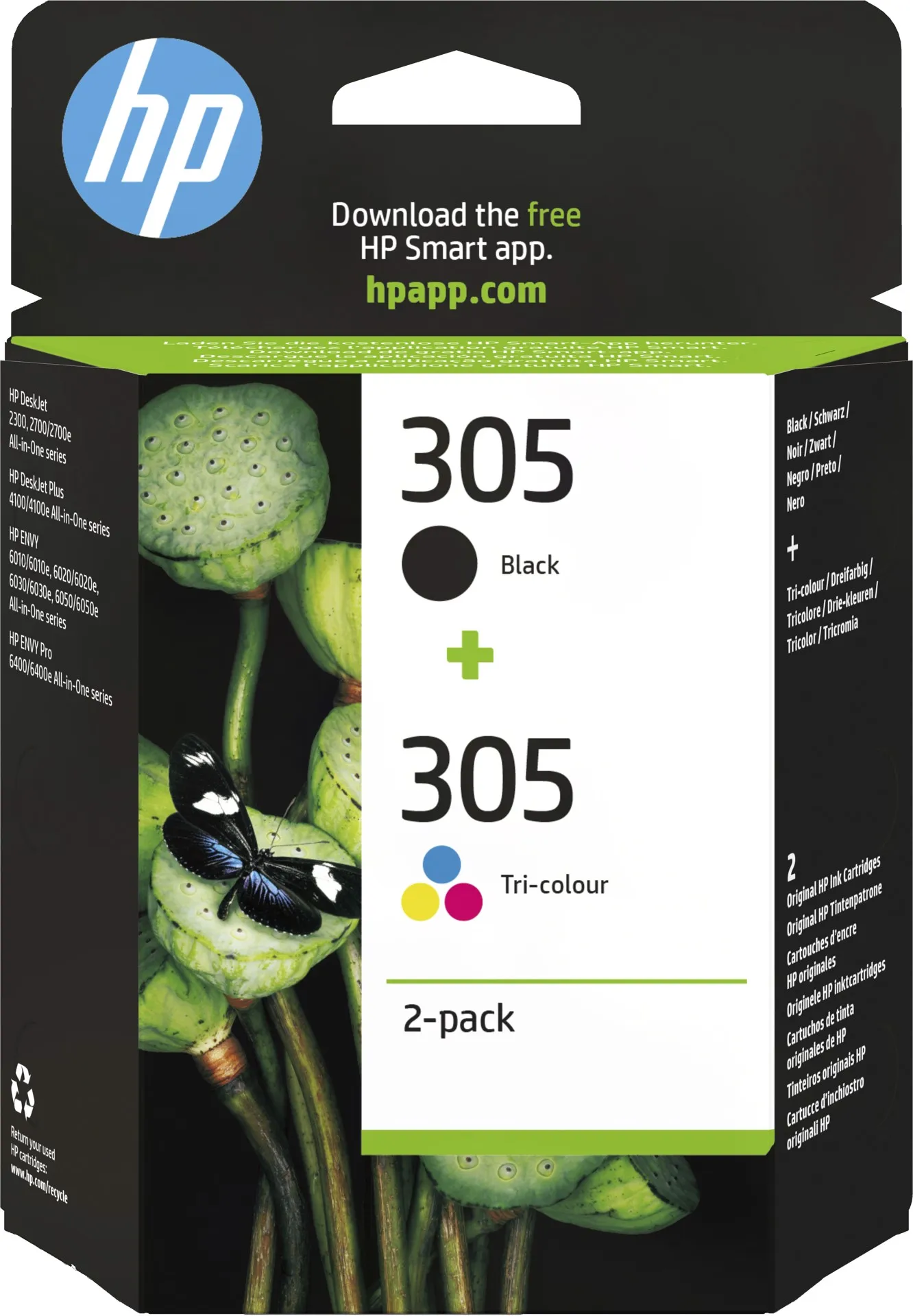 Cartucce Originali HP 305 Nero E Colore – Per Stampanti ENVY Pro 6420 E Simili