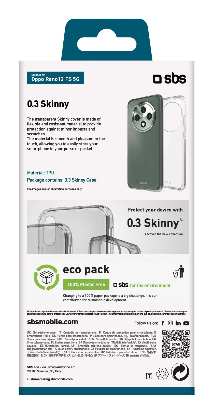 Longstong Custodia Adatta per OPPO Reno2 (6.5), Cover in
