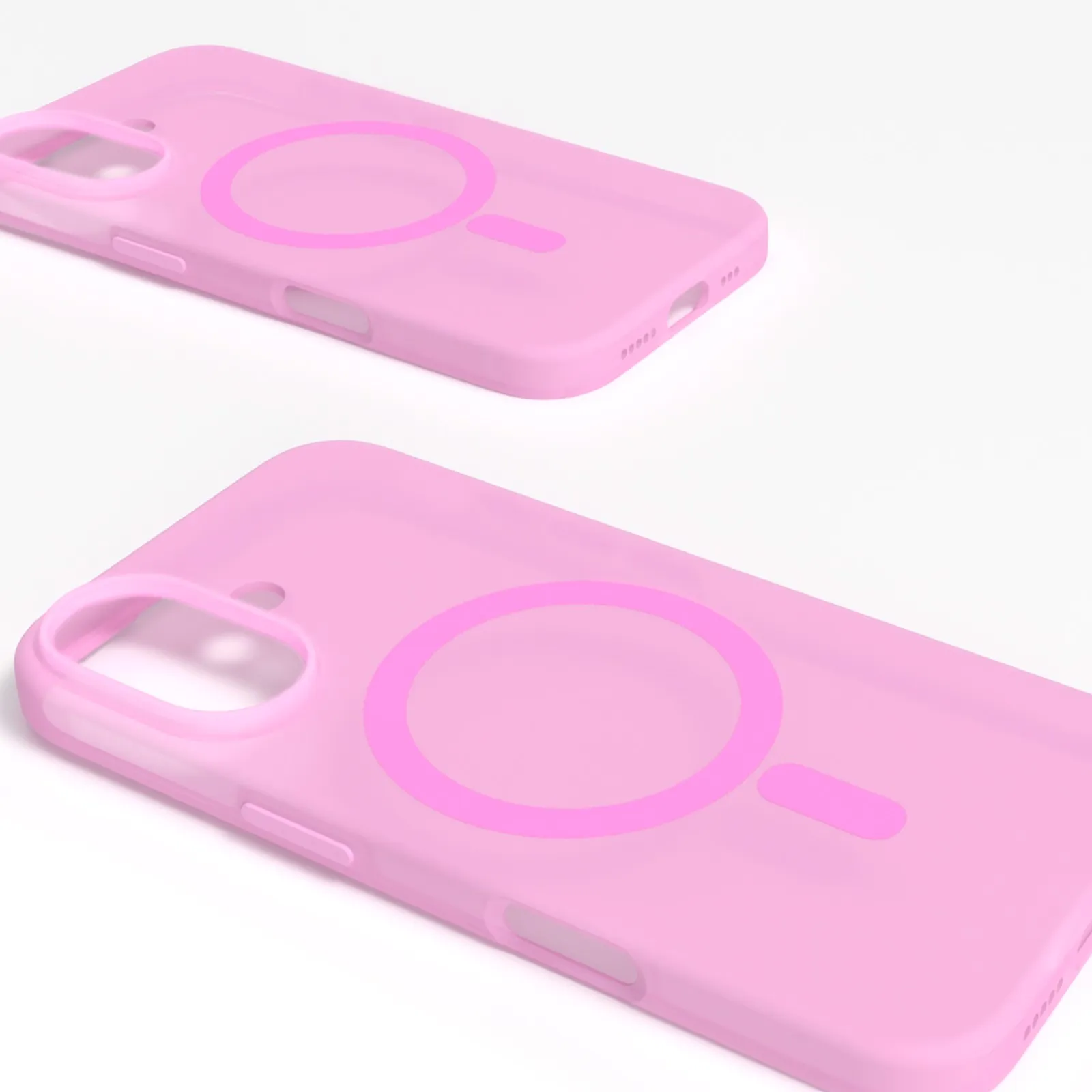 IPhone Rosa Custodia TPU Magnetica MagSafe Per IPhone 11-16 - Leggera, Antiurto, Wireless Charging Cover Magnetica IPhone 15