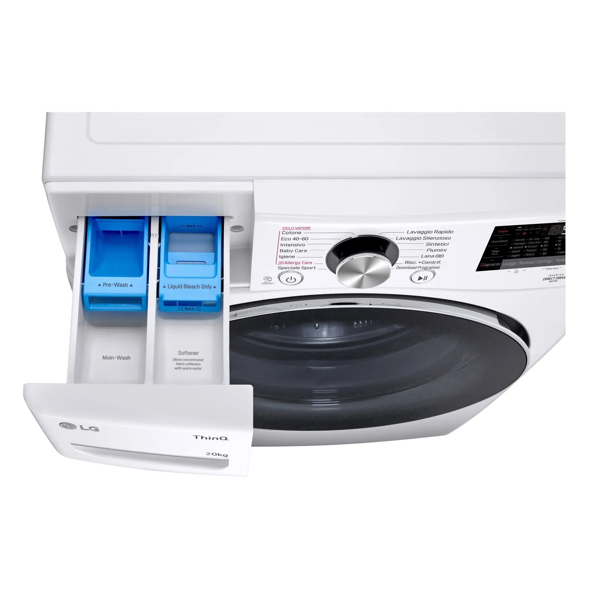 Sharp ES-HFA6103WD machine à laver Charge avant 6 kg 1000 tr/min Blanc