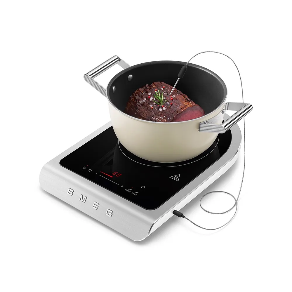 SMEG Universal - Piastra A Induzione In Vetroceramica Con Comandi Touch E 9 Livelli Di Potenza