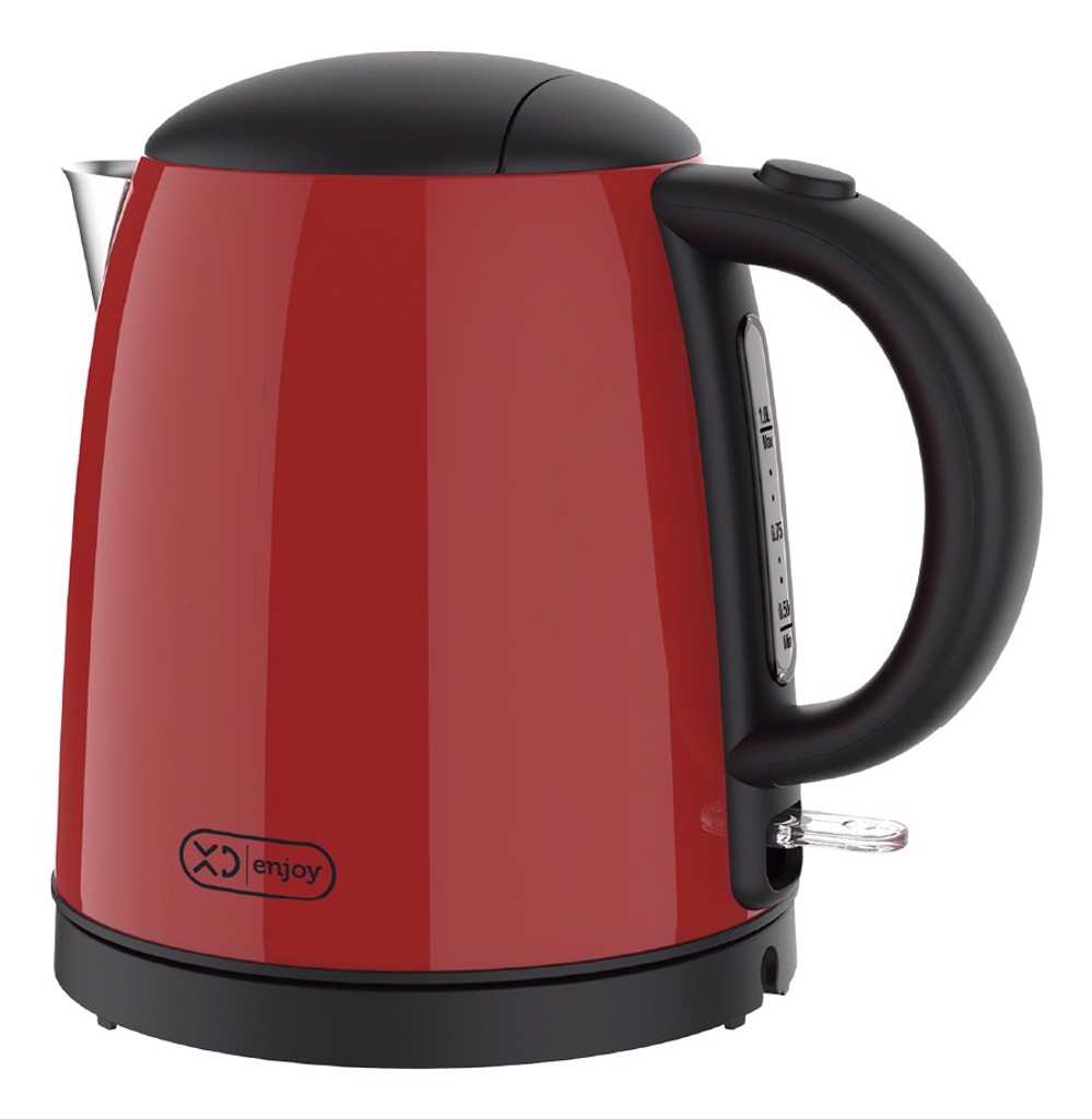 Bollitore Melitta Enjoy Aqua 1,7L - Rosso E Nero, Veloce, Pratico E Con Filtro Anticalcare Rimovibile