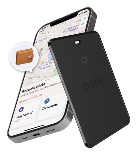 SBS TEFINDCARDAPK localizzatore e cercatore GPS Bagaglio Nero