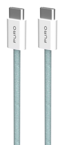 PURO PUCCCFABK415MTNGRN cavo USB USB 2.0 1,5 m USB C Verde, Bianco