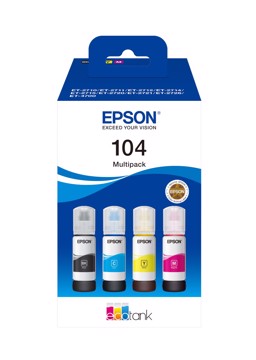 Flacone epson 104 multipack bk/y/c/m