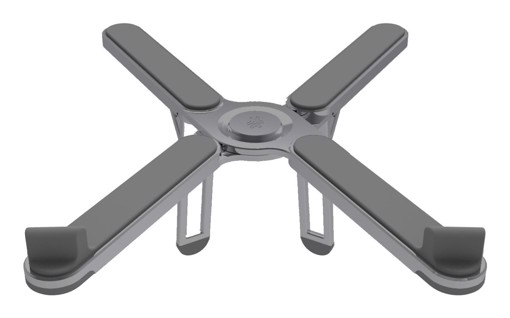 Celly SWMAGICSTANDX supporto per laptop Supporto per laptop e tablet Grigio scuro 40,6 cm (16")