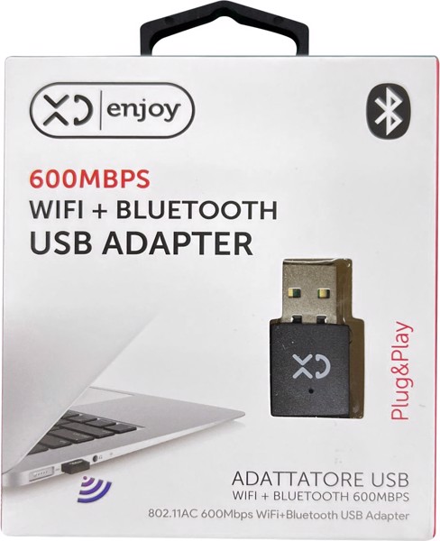 XD Enjoy 600Mbps WiFi + Bluetooth USB Adapter