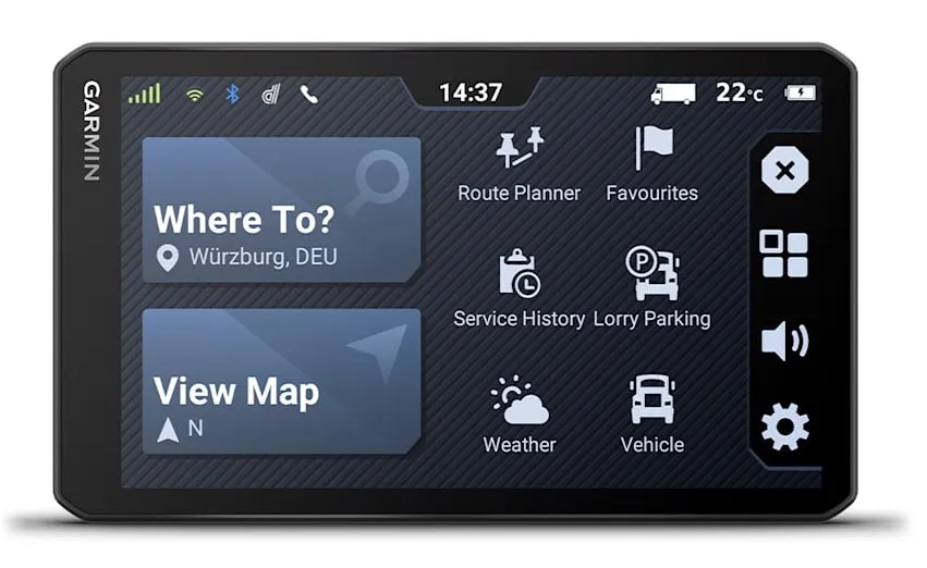 Navitech Custodia Rigida Antiurto Per Garmin DriveSmart 86 MT-S 8'' – Viola Con Maniglia E Tracolla - 3