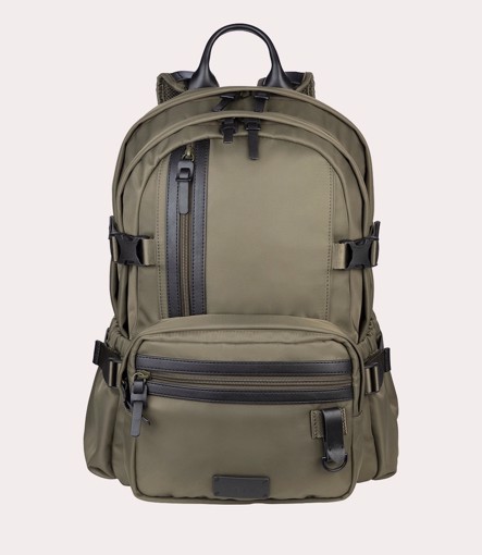 Tucano Desert Premium zaino Zaino sportivo Verde, Cachi Pelle, Nylon