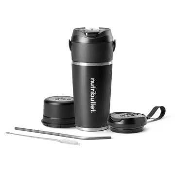 Frullatore a bicchiere portabl 590ml ric.usb termico flip
