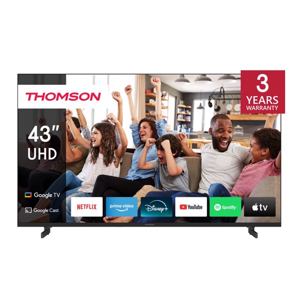 Thomson Q70 Series 43UG4S14 TV 109,2 cm (43") 4K Ultra HD Smart TV Wi-Fi Nero