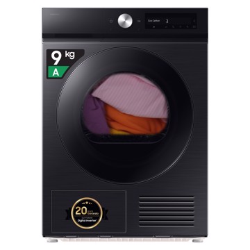 Asciugabiancheria 9kg nera h85 l60 p60 hygiene wifi