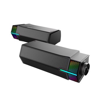 Pc speaker gaming rgb xtrike 5w*2 rgb 5 lighting effects