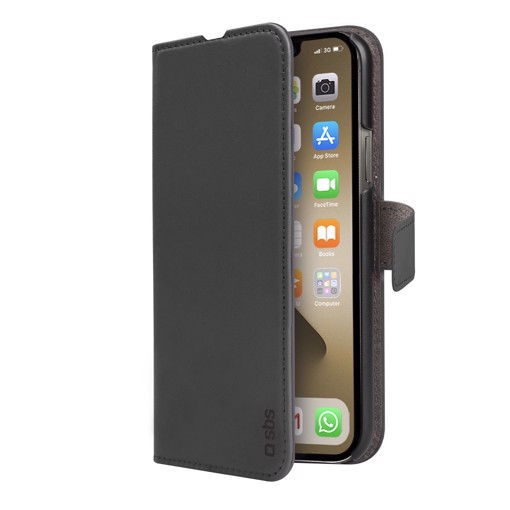 SBS TEBKWALIP1367K custodia per cellulare 17 cm (6.7") Custodia a borsellino Nero