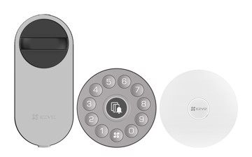 Smartlock kit dl01s+dl01cp+a3 serratura + tastierino + hub
