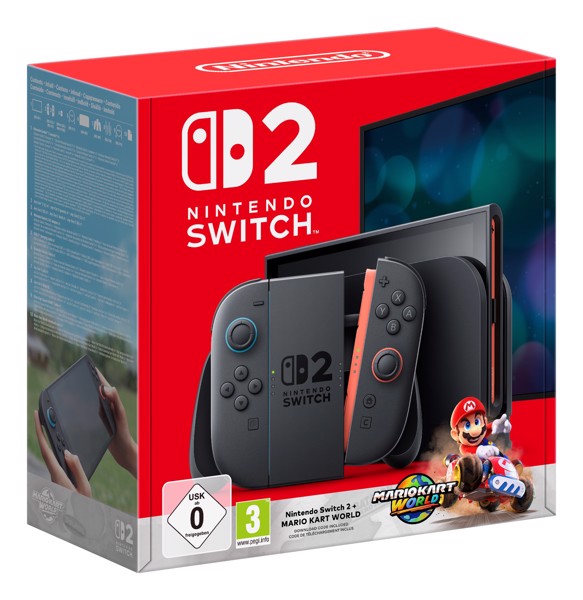 Nintendo Switch 2 Mario Kart World-Set console da gioco portatile 20,1 cm (7.9") 256 GB Touch screen Wi-Fi Nero