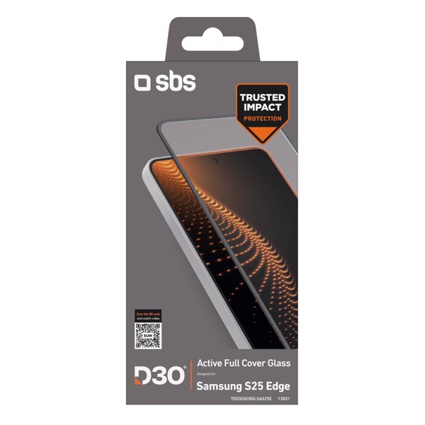 SBS TED3OSCRGLSAS25E Protezione per parte posteriore/schermo Samsung s25 edge 1 pz