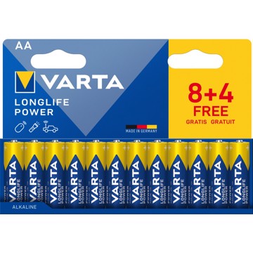 Varta longlife power aa pack12