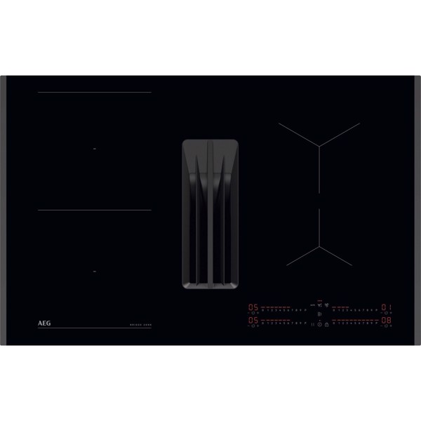 AEG TH84CB03FB Nero Da incasso 80 cm Piano cottura a induzione 5 Fornello(i) Cappa da incasso