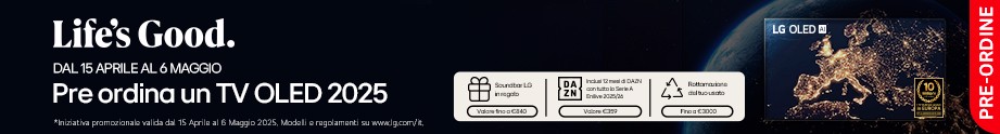 Passa ad LG OLED e per te: DAZN e Soundbar in regalo