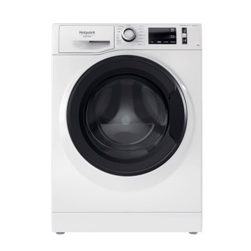 Lavatrice 8kg 1400giri bianca display vapore porta nera